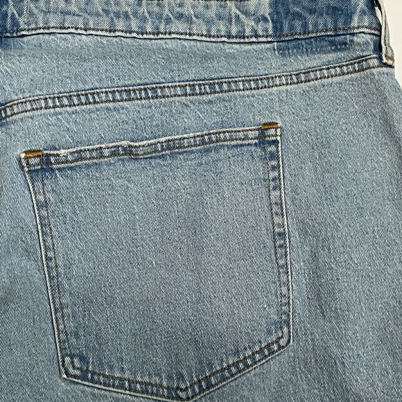 Abercrombie & Fitch The 90s Relaxed Jeans Plus Size 37/24L Light Wash Cuffed NEW - Picture 5 of 11